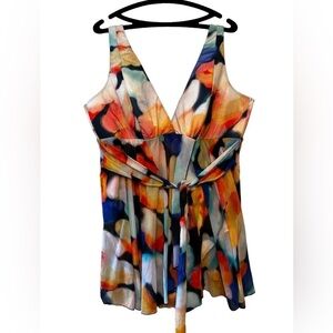 Cacique Lightly Lined NoWire Swimdress 26W